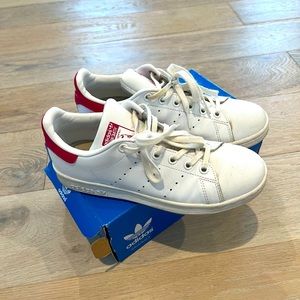 Adidas  Stan Smith White/Pink Sneakers Big Kids/Women